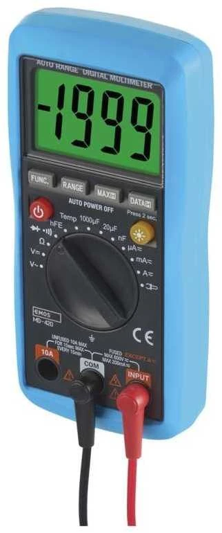 „Emos“ skaitmeninis multimetras EM420B 2–600 V (M0420)