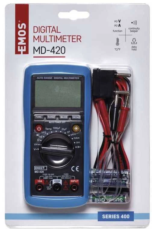 „Emos“ skaitmeninis multimetras EM420B 2–600 V (M0420)