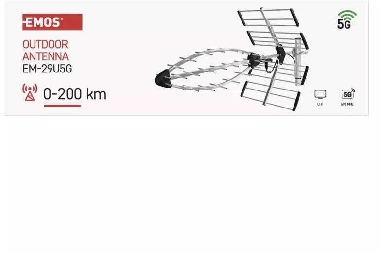 Emos EM-29U5G lauko antena su 5G technologija