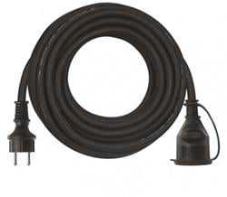 Extension cable 1 socket 3x2.5 mm2 10 m juodas P01710R EMOS