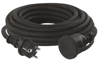 Extension cable 1 socket 3x2.5 mm2 10 m juodas P01710R EMOS