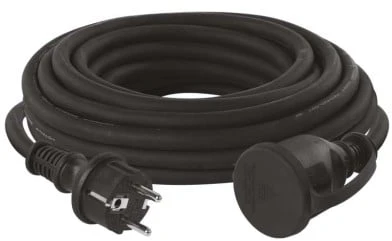Extension cable 1 socket 3x2.5 mm2 10 m juodas P01710R EMOS
