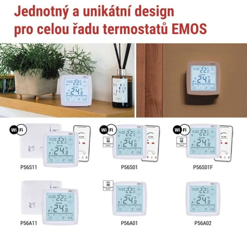 EMOS P56A11 Programmable Wireless OpenTherm Room Thermostat