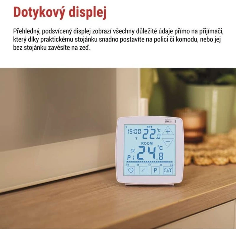 EMOS P56A11 Programmable Wireless OpenTherm Room Thermostat