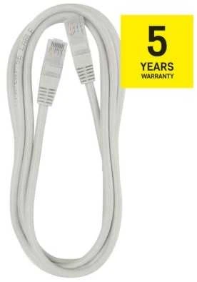 Kabelis EMOS RJ-45 M, RJ-45 M, 2m, pilkas S9123