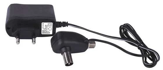 Emos TV antenai maitinimo šaltinis 12V 0.3A, sieninis, stabilizuotas su TV kištukas - F lizdais
