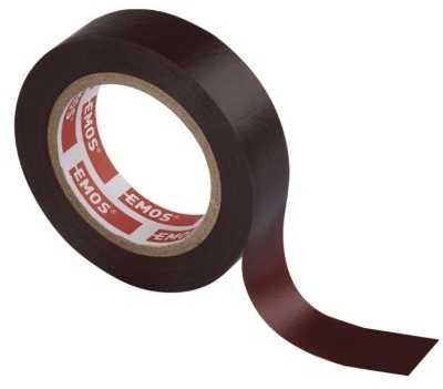 Emos PVC izoliacinė juosta 15 mm / 10 m ruda