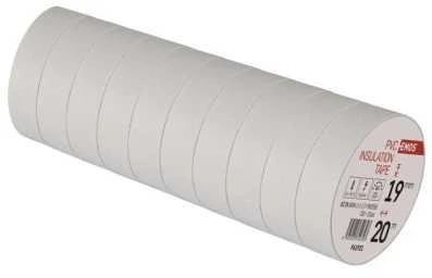 Izoliacinė juosta PVC 19mmx013mmx20m balta F61921, EMOS