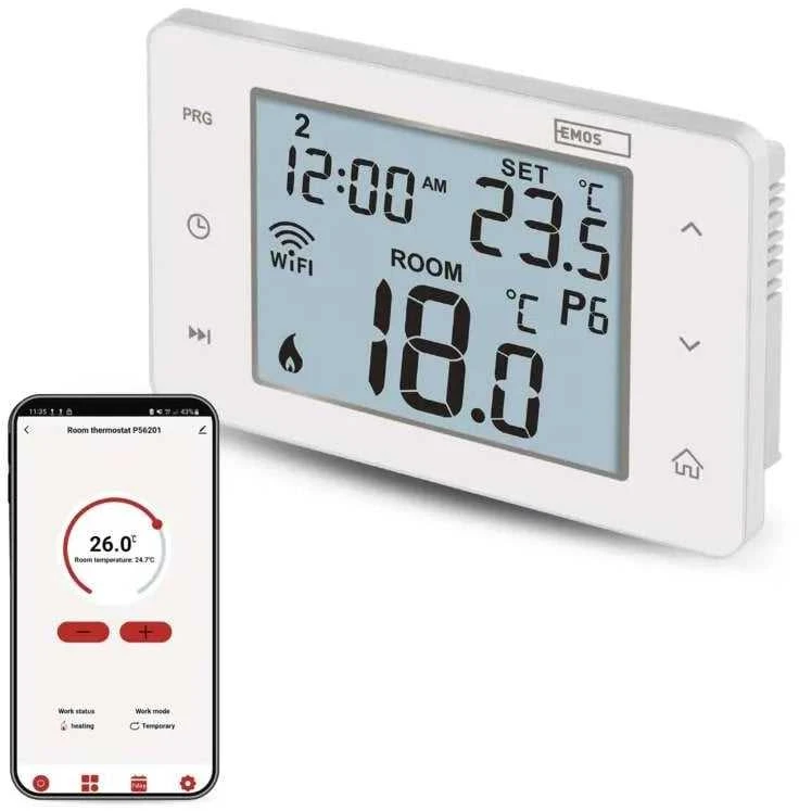 Emos GoSmart Skaitmeninis termostat pokojowy su Wi-Fi P56201