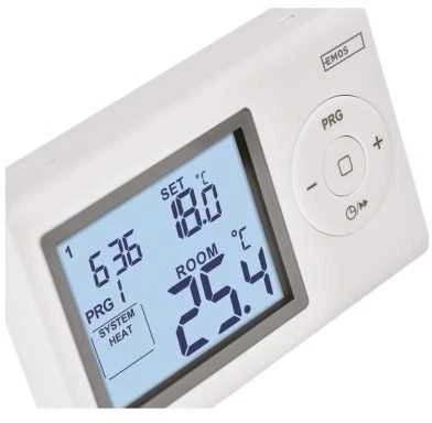 Emos Baltas Emos Programuojamas laidinis kambario termostatas P5607 Emos