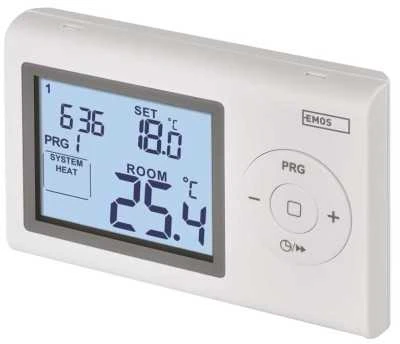 Emos Baltas Emos Programuojamas laidinis kambario termostatas P5607 Emos