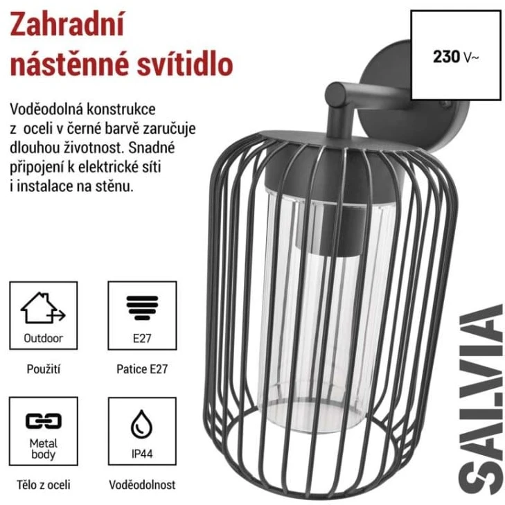 EMOS SALVIA 1554000000 Garden Wall Light