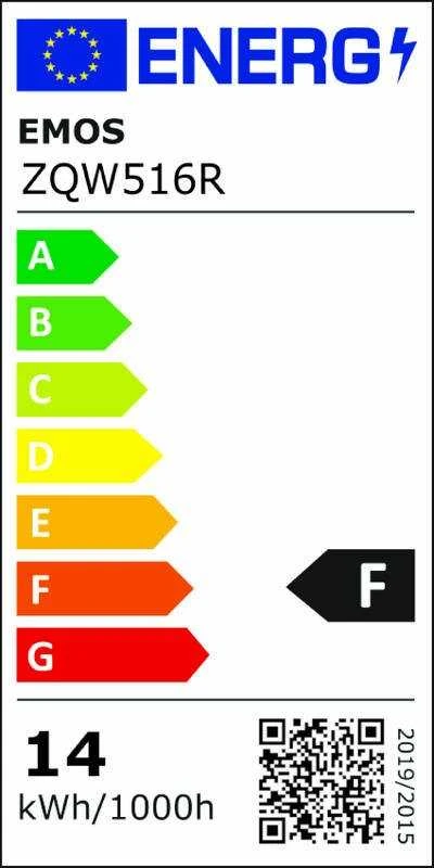 „Emos GoSmart“ LED lemputė A60 / E27 / 11 W / 1050 lm / RGB / Reguliuojama šviesa / „Zigbee“ / ZQZ515R