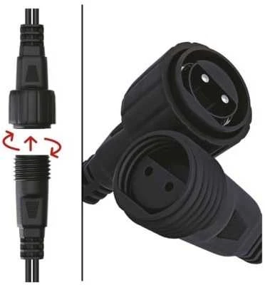 LED girlianda/tinklas, 30Vdc, 2x1.5m, 160 X LED, šaltai balta, sujungiama, be maitinimo šaltinio, EMOS