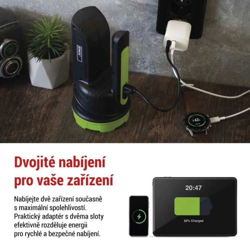 Emos Universalus USB–maitinimo adapteris BASIC, maks. 15 W.