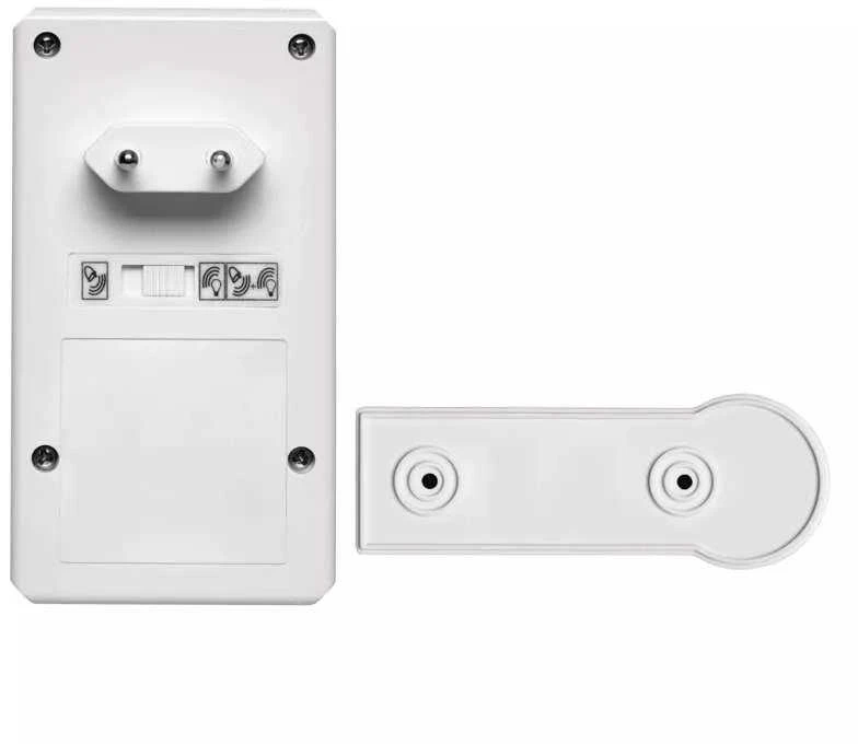 1 melodijos belaidis skambutis su mygtuku Emos 230V/60m baltas