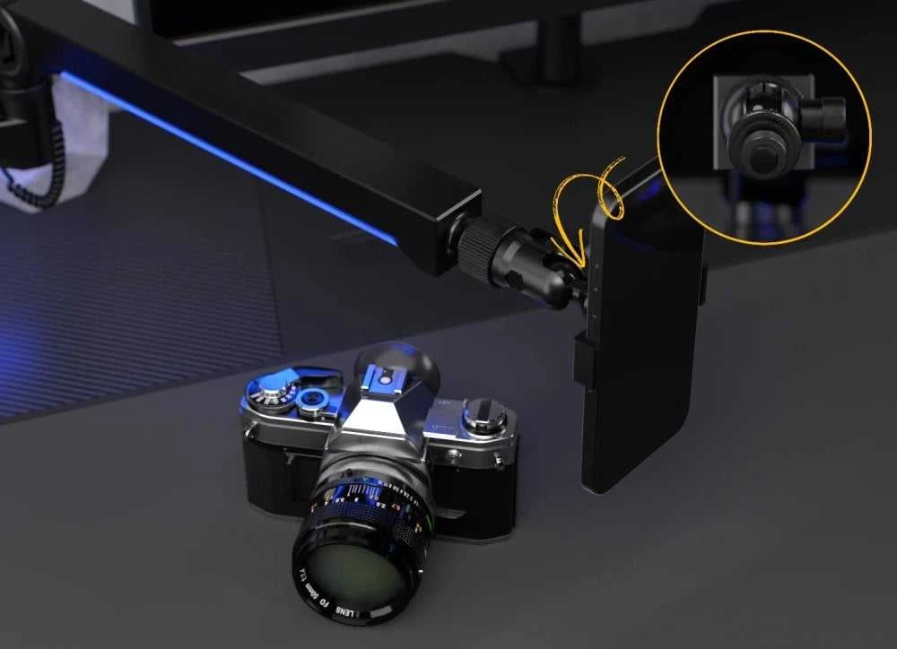 Laikiklis ENDORFY Broadcast žemo profilio RGB strėlės svirtis