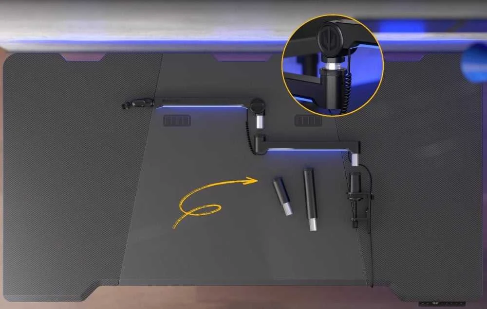 Laikiklis ENDORFY Broadcast žemo profilio RGB strėlės svirtis