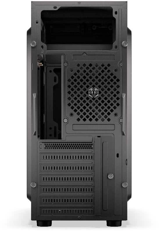 Kompiuterio Korpusas - Endorfy Armis 100 Solid, ATX, 4x 2.5" įlankos, 5.25" įlanka, Juodas