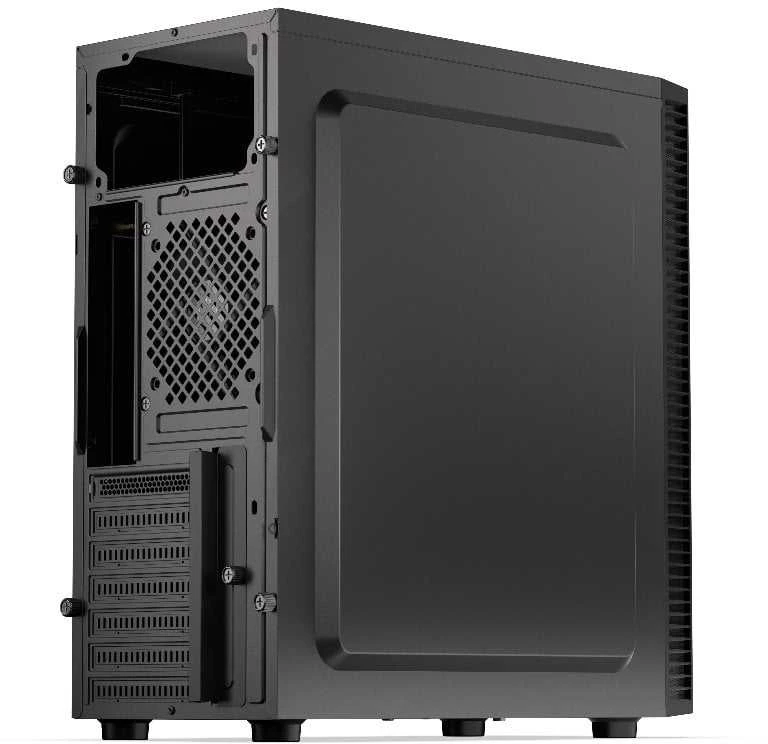 Kompiuterio Korpusas - Endorfy Armis 100 Solid, ATX, 4x 2.5" įlankos, 5.25" įlanka, Juodas