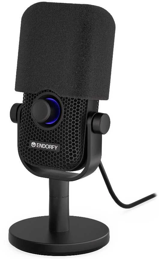 ENDORFY Solum Voice S Streaming juodas kondensatorinis mikrofonas |USB