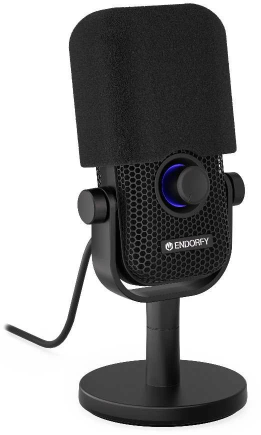ENDORFY Solum Voice S Streaming juodas kondensatorinis mikrofonas |USB