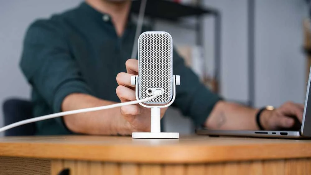 ENDORFY Solum Voice S Onyx Streaming baltas kondensatorinis mikrofonas |USB