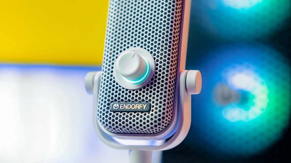 ENDORFY Solum Voice S Onyx Streaming baltas kondensatorinis mikrofonas |USB