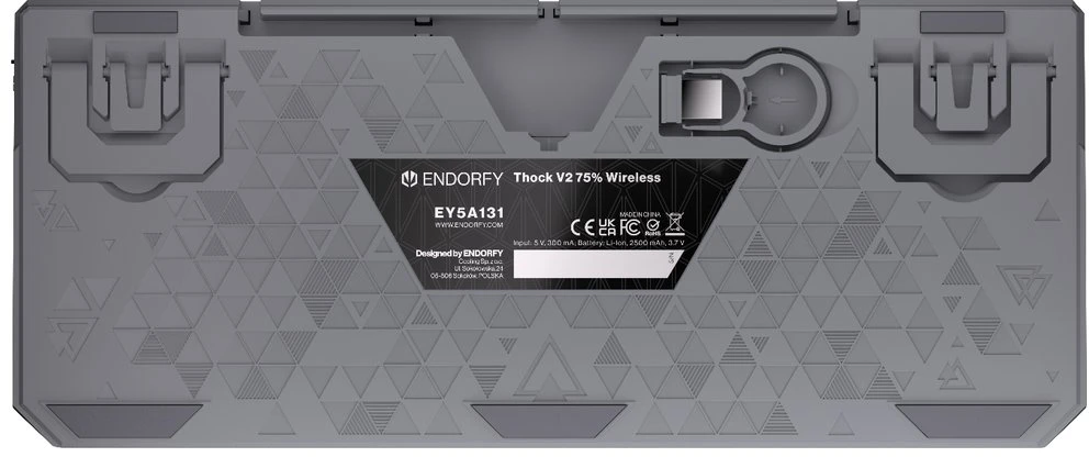 Klaviatūra žaidimams Endorfy Thock V2 75% ENDORFY Geltona by Gateron belaidė mechaninė su pašvietimu pilka