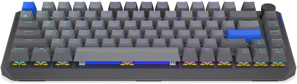 Klaviatūra žaidimams Endorfy Thock V2 75% ENDORFY Geltona by Gateron belaidė mechaninė su pašvietimu pilka