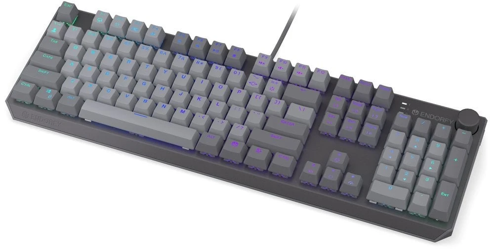 Klaviatūra žaidimams Endorfy Thock V2 ENDORFY Raudona su laidu mechaninė su pašvietimu pilka