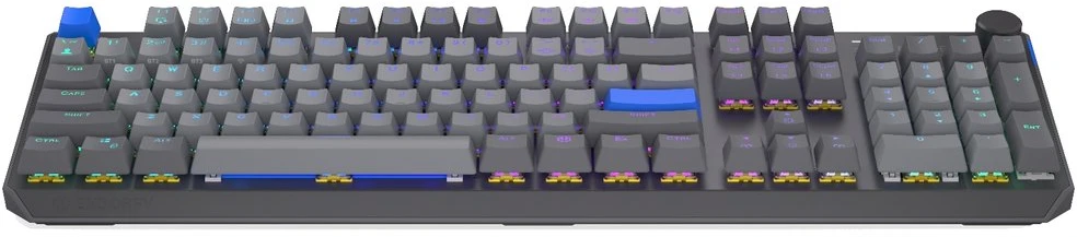 Klaviatūra žaidimams Endorfy Thock V2 ENDORFY Geltona by Gateron belaidė mechaninė su pašvietimu pilka