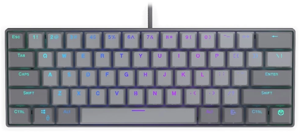 Klaviatūra žaidimams Endorfy Thock V2 Compact ENDORFY Raudona su laidu mechaninė su pašvietimu pilka