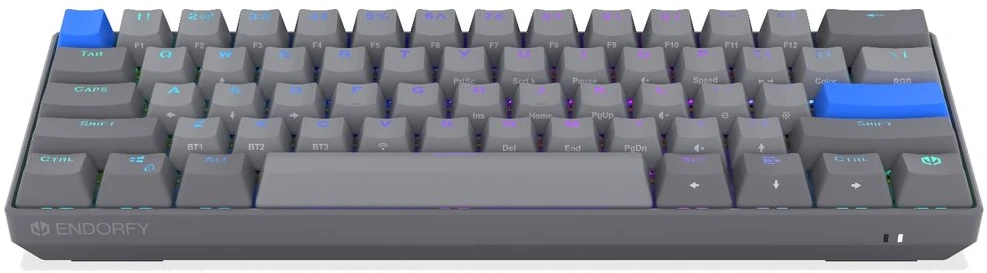 Klaviatūra žaidimams Endorfy Thock V2 Compact ENDORFY Geltona by Gateron belaidė mechaninė su pašvietimu pilka