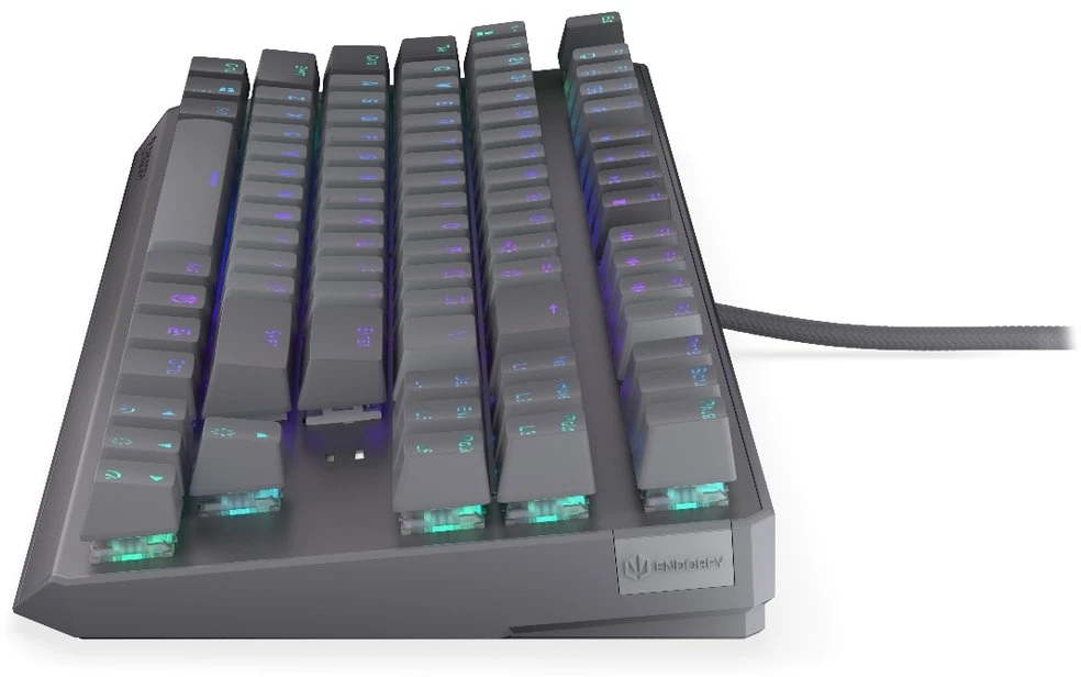 Klaviatūra žaidimams Endorfy Thock V2 TKL ENDORFY Raudona su laidu mechaninė su pašvietimu pilka