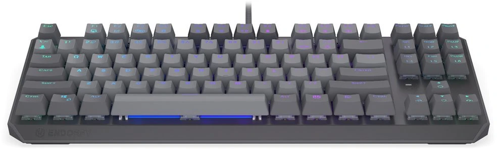 Klaviatūra žaidimams Endorfy Thock V2 TKL ENDORFY Raudona su laidu mechaninė su pašvietimu pilka