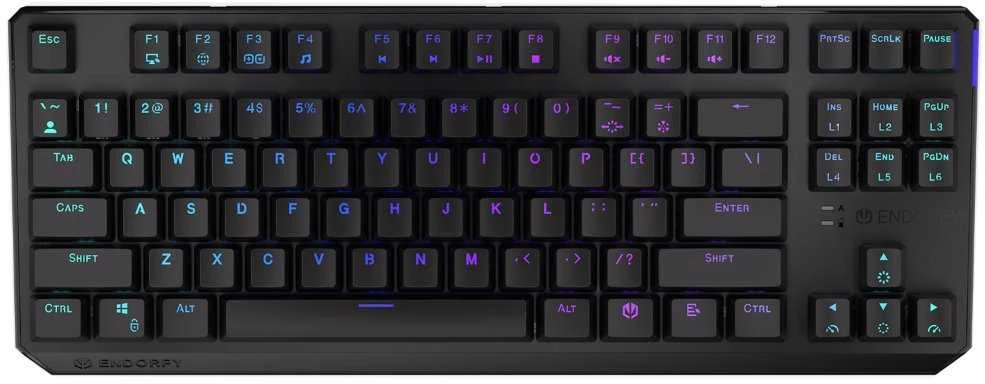 Klaviatūra Endorfy ENDORFY Thock TKL Wireless CZ Raudona