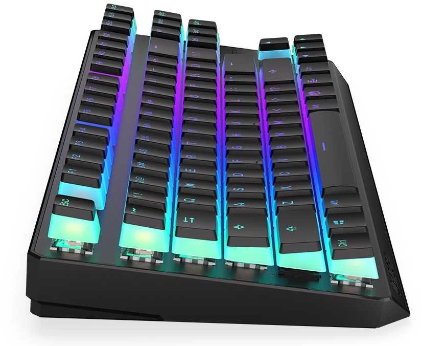 Endorfy Thock TKL belaidė mechaninė klaviatūra su RGB Pudding Edtion (US, Kailh Raudona Switch)