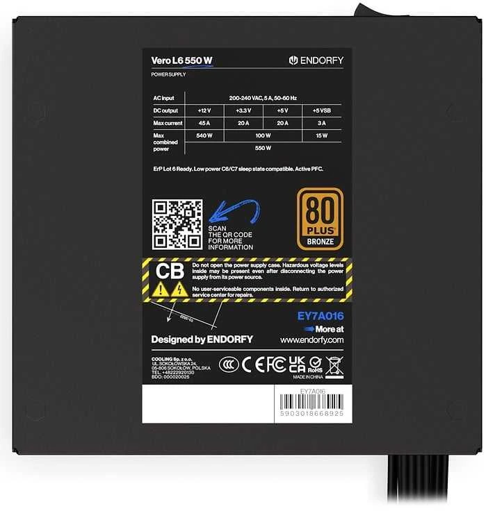 ENDORFY Vero L6 Bronze 550 W