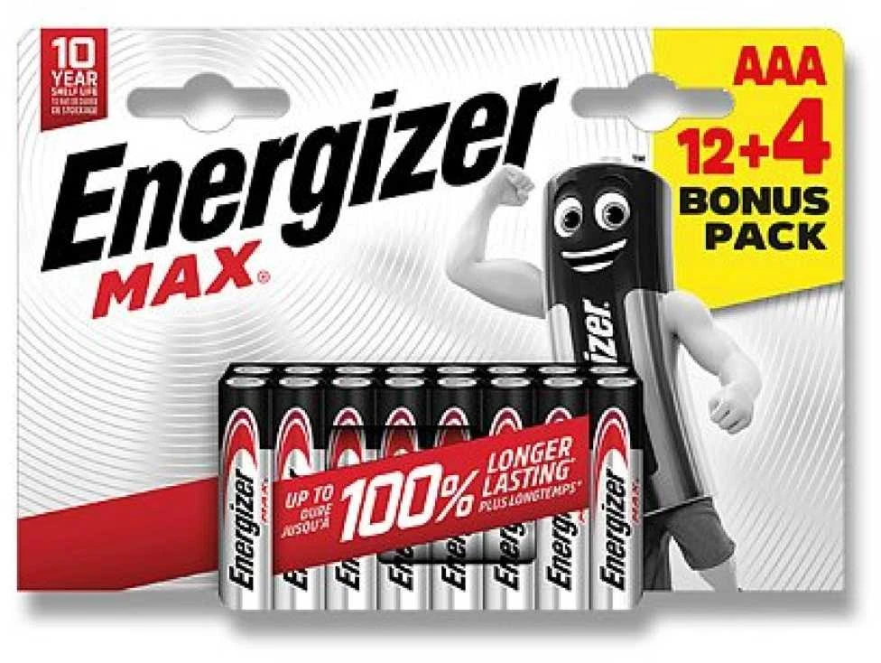Energizer AAA 16 vnt. baterijų pakuotė