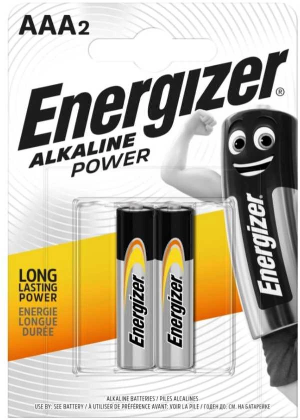 Energizer AAA šarminės baterijos, 2 vnt. pakuotė