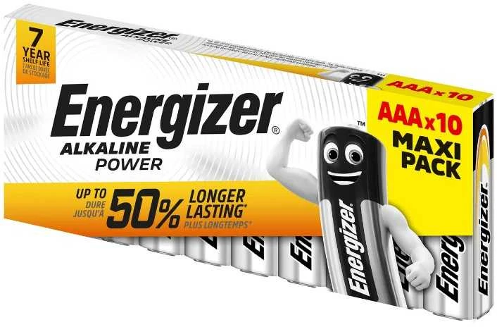 Energizer AAA baterijos 10 vnt. pakuotė