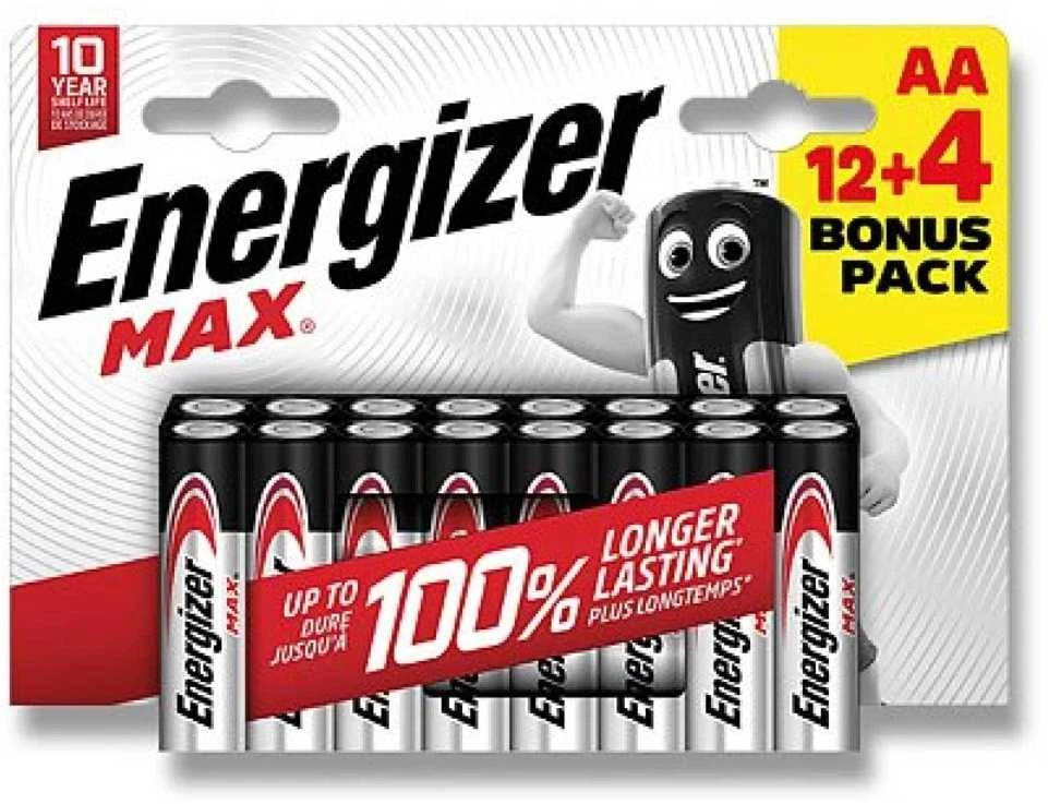 Energizer Alkaline Power - Pieštukas AA 12+4 free