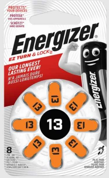Energizer 13 cinko-oro elementų diskas