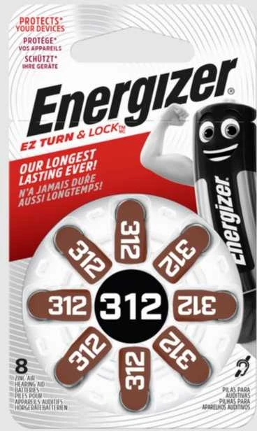 ENERGIZER HEARING AID 312 -8 PACK
