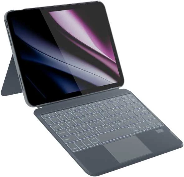 EPICO klaviatūra su dėklu Apple iPad iPad Pro 11" (2018/2020/2021/2022)/iPad AIR 10,9"/10,9" M1 - ČEKIJA - pilkas