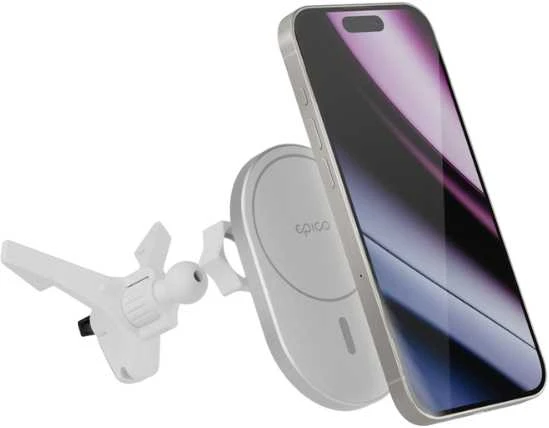 Epico Eclipse belaidis automobilio įkrovimo padėklas su Magsafe sidabru