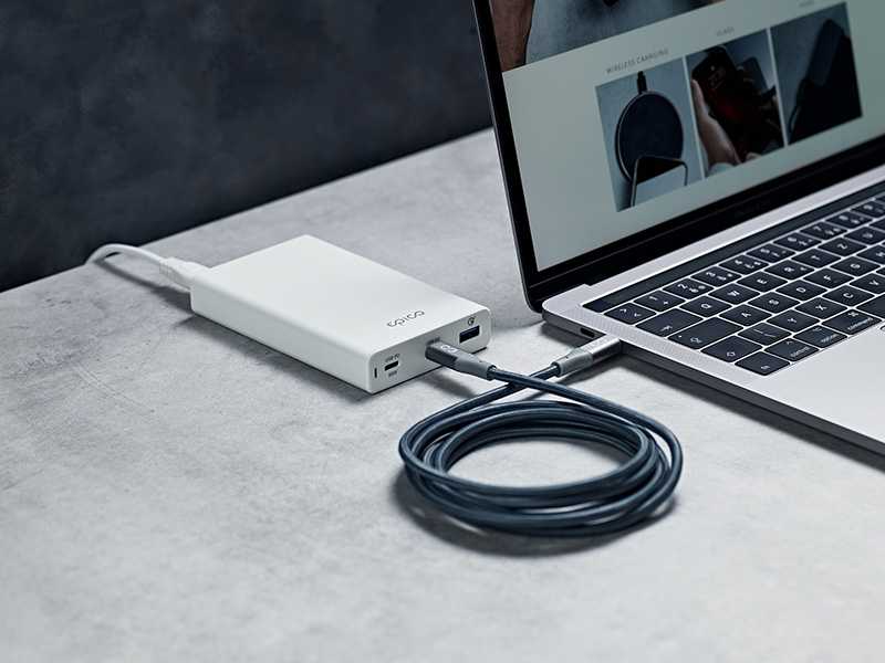 Epico kabelis USB-C PD 60W 1.8m pilka