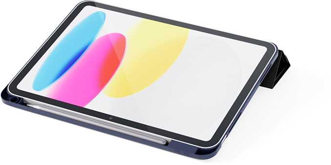 Epico Hero atverčiamas dėklas Apple iPad 10.9 (2022) mėlynas
