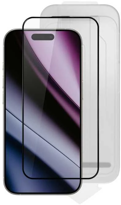 Epico Hero Glass 3D itin platus dangtelis su dulkių aplikatoriumi, 2 vnt., skirtas iPhone 13/13 Pro/14/16e